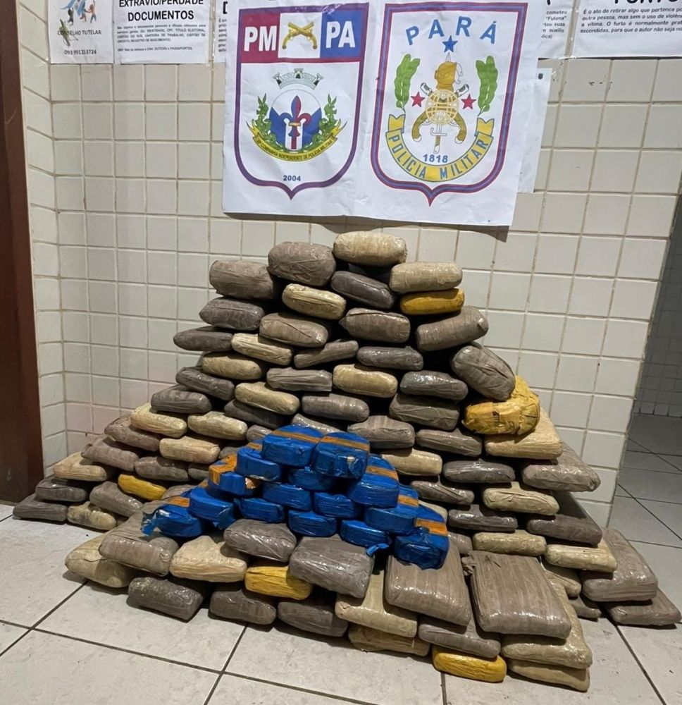 Entorpecente apreendido em Óbidos (foto: divulgação)