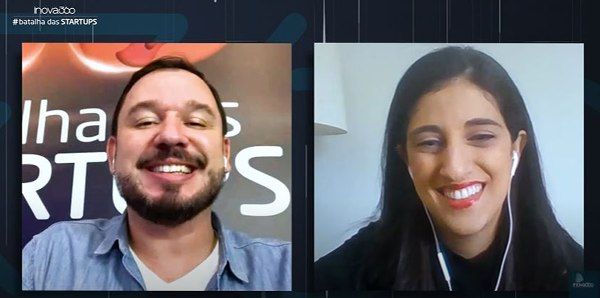 Reginaldo Pereira e Luisa Rody, da L'Oréal - (Foto: Programa Inova 360)