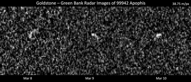 NASA descartou chance de asteroide (ponto branco na foto) atingir Terra pelos próximo século - (Foto: NASA)