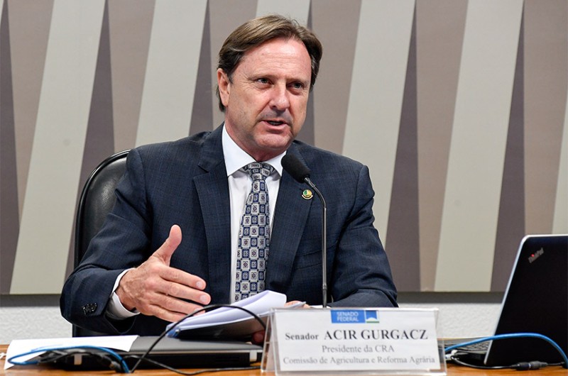 Acir Gurgacz é o presidente da Comissão de Agricultura e Reforma Agrária (CRA) do Senado - Roque de Sá/Agência Senado