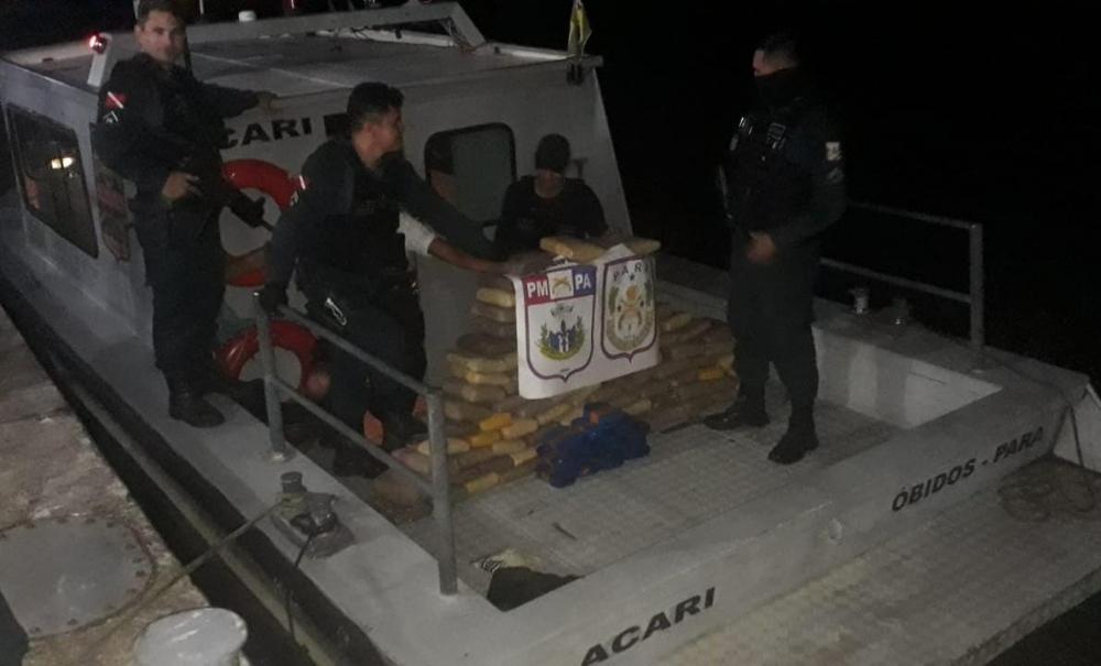 PM faz apreensão em Óbidos (foto: divulgação PM)