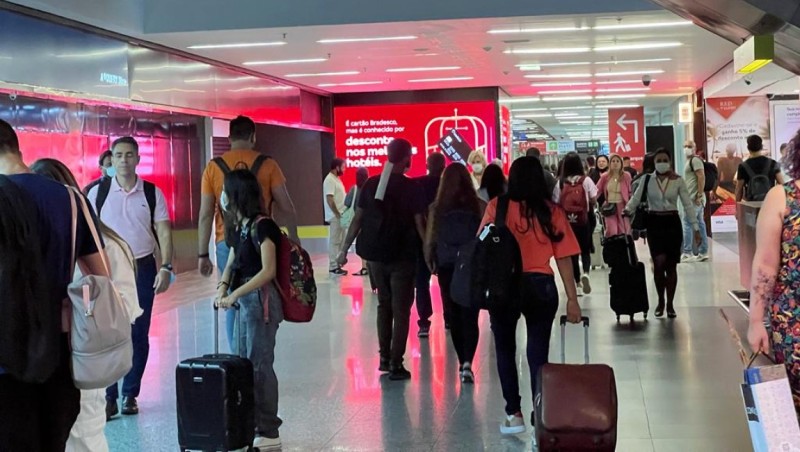 Aeroporto de Brasília deve receber pelo menos 250 mil passageiros no período. Crédito: MTur