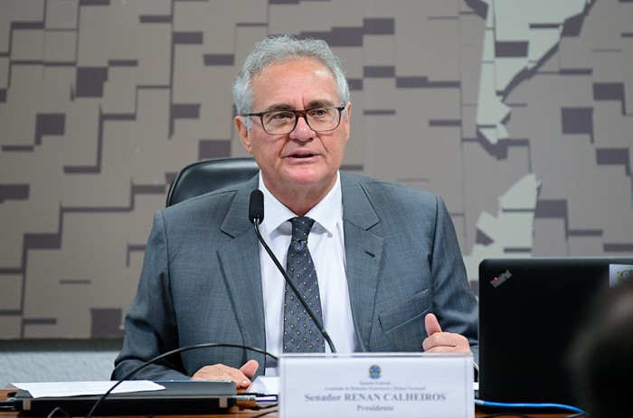 Renan Calheiros defendeu a entrada do Brasil na OCDE e o acordo entre Mercosul e União Europeia - Pedro França/Agência Senado