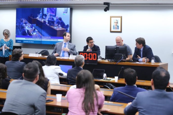 Comissão de Cultura da Câmara durante debate sobre inteligência artificial - (Foto: Vinicius Loures/Câmara dos Deputados)