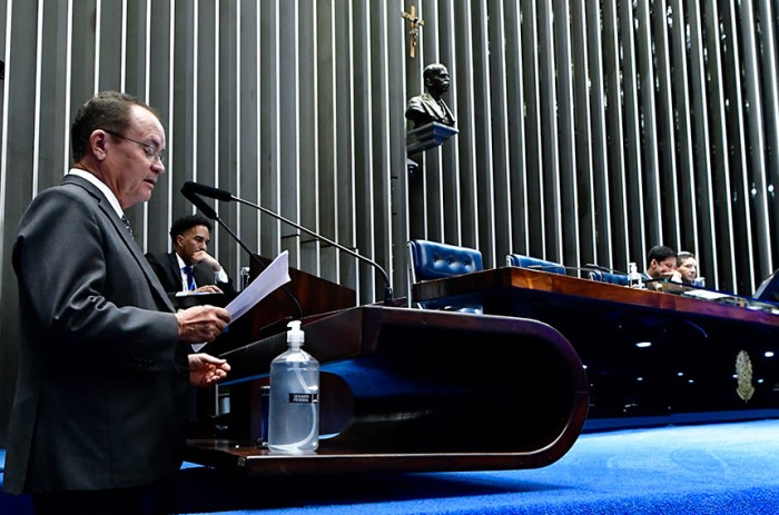 Zequinha Marinho (na sessão desta quarta) e outros senadores pediram desarquivamento de várias propostas - Waldemir Barreto/Agência Senado