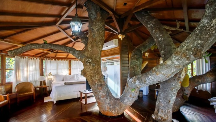 Casa de madeira em Palmeiras (BA). Crédito: divulgação Airbnb