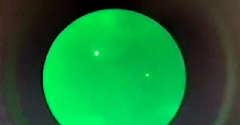 Imagens foram feitas em julho de 2019 por militares norte-americanos da Marinha - (Foto: Reprodução/Twitter)