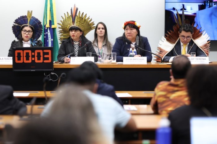 Principal alvo das críticas dos participantes é o PL 490/07 - (Foto: Myke Sena / Câmara dos Deputados)