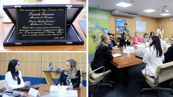 Ministra recebe prêmio dedicado a mulheres do Turismo. Crédito: Roberto Castro/MTur