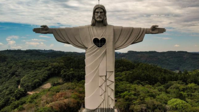 Cristo Protetor de Encantado (RS). Crédito: Prefeitura de Encantado
