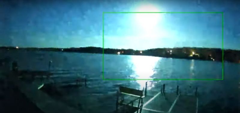 American Meteor Society recebeu 39 relatórios sobre a bola de fogo - (Foto: Reprodução: YouTube)