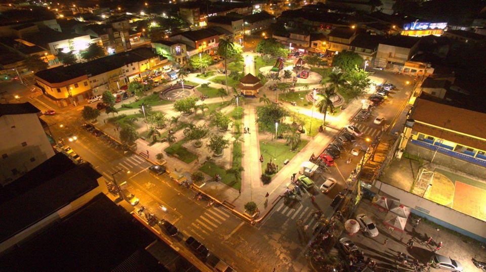 Praça em Capanema, PA - Foto:Thiago Mendes - Air Drone Mídias Aéreas